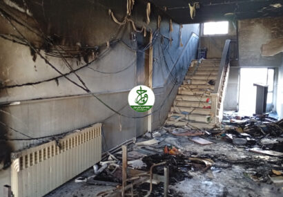 گزارش تصویری  از تخریب اموال عمومی  توسط اغتشاشگران و عوامل تروریستی در رفسنجان